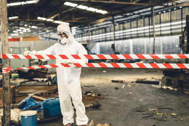 Professional Biohazard technician working in Babylon, NY